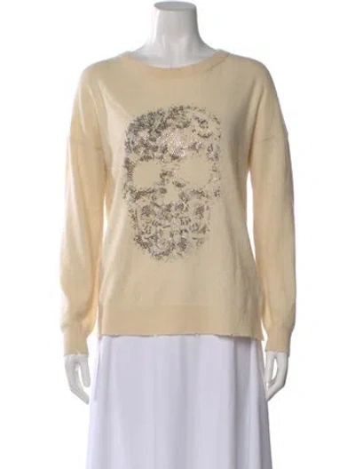 Pre-owned Zadig & Voltaire Wool Graphic Print Sweater In Neutral