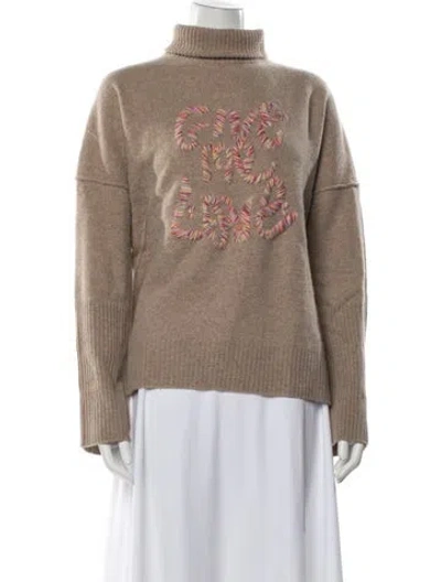 Pre-owned Zadig & Voltaire Wool Graphic Print Sweater In Neutral