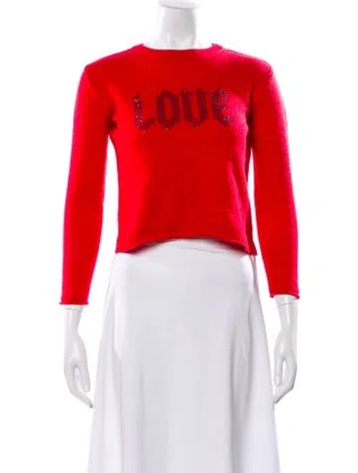 Pre-owned Zadig & Voltaire Wool Graphic Print Sweater In Pink