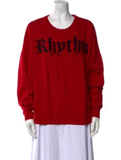 Pre-owned Zadig & Voltaire Wool Graphic Print Sweater In Red
