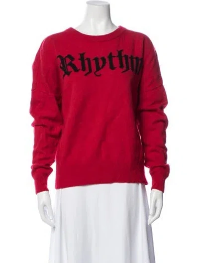 Pre-owned Zadig & Voltaire Wool Graphic Print Sweater In Red