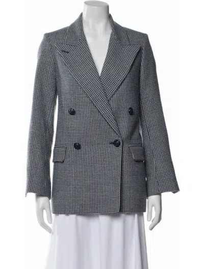 Pre-owned Zadig & Voltaire Wool Houndstooth Print Blazer