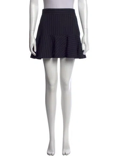 Pre-owned Zadig & Voltaire Wool Mini Skirt In Blue