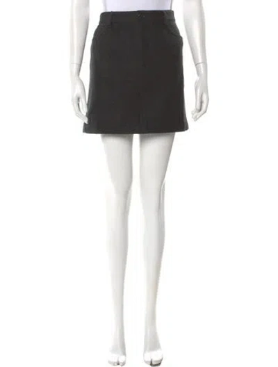 Pre-owned Zadig & Voltaire Wool Mini Skirt W/ Tags In Black