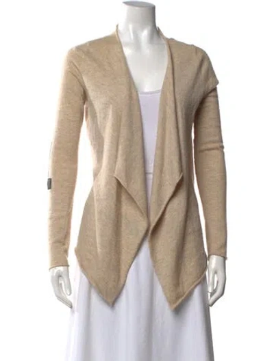 Pre-owned Zadig & Voltaire Wool Open Front Sweater In Neutrals