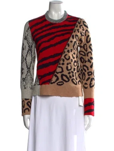 Pre-owned Zadig & Voltaire Wool Patterned Sweater In Red