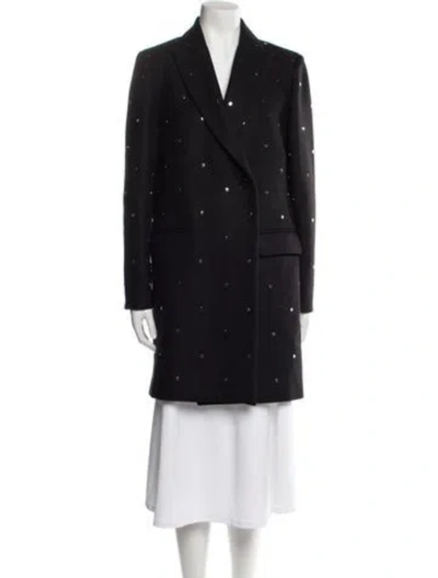 Pre-owned Zadig & Voltaire Wool Peacoat In Black