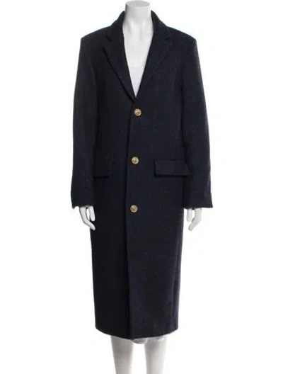 Pre-owned Zadig & Voltaire Wool Peacoat In Blue