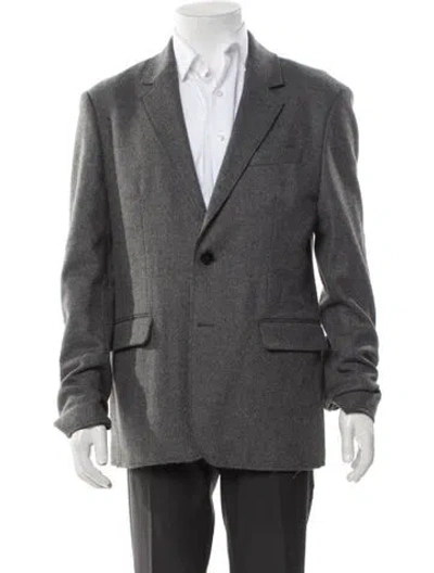 Pre-owned Zadig & Voltaire Wool Peacoat In Gray