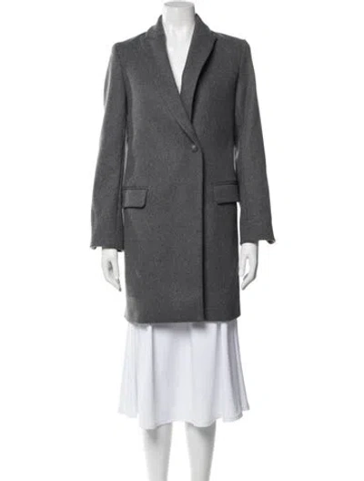 Pre-owned Zadig & Voltaire Wool Peacoat W/ Tags In Gray