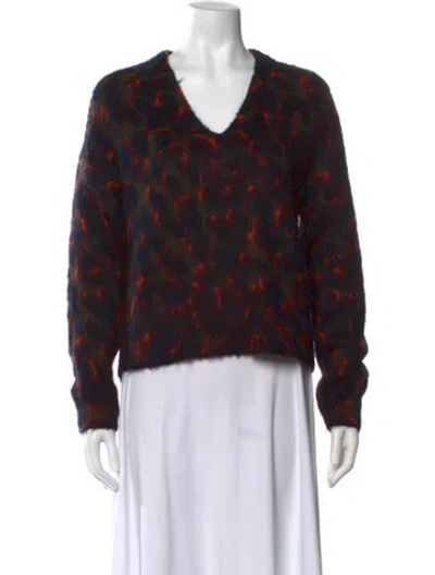 Pre-owned Zadig & Voltaire Wool Printed Sweater In Black