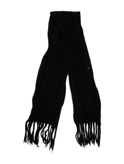 Pre-owned Zadig & Voltaire Wool Scarf In Black
