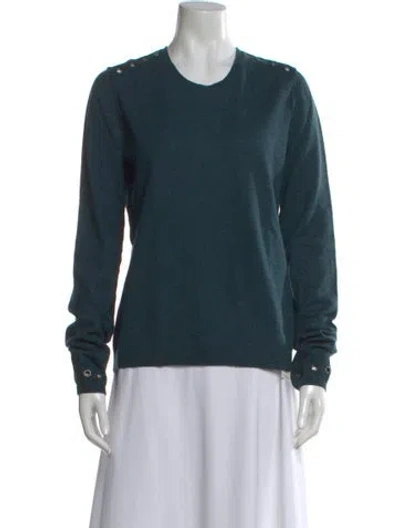 Pre-owned Zadig & Voltaire Wool Scoop Neck Sweater In Green