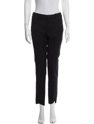 Pre-owned Zadig & Voltaire Wool Skinny Leg Pants In Black