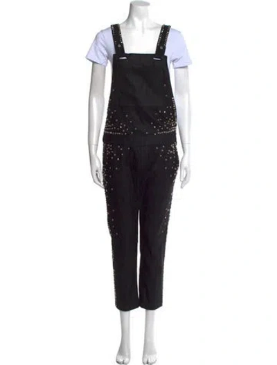 Pre-owned Zadig & Voltaire Wool Square Neckline Jumpsuit In Gray