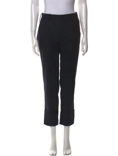 Pre-owned Zadig & Voltaire Wool Straight Leg Pants In Blue