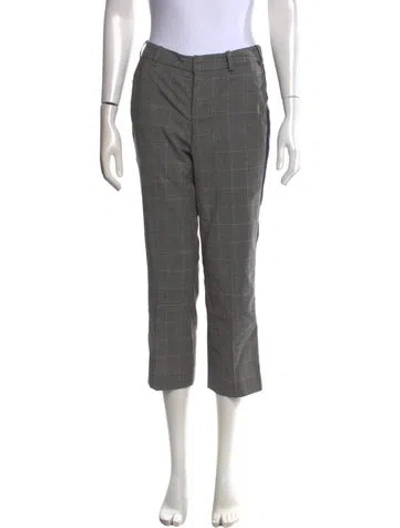 Pre-owned Zadig & Voltaire Wool Straight Leg Pants In Gray