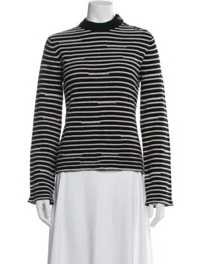 Pre-owned Zadig & Voltaire Wool Striped Sweater In Black