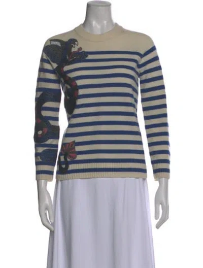 Pre-owned Zadig & Voltaire Wool Striped Sweater In Blue