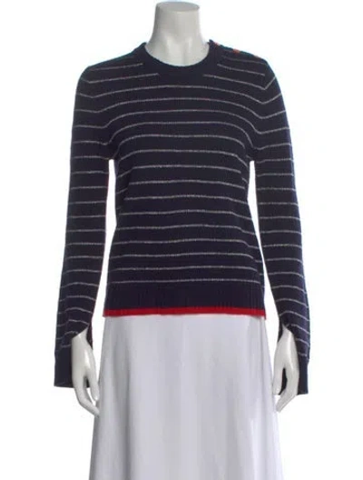 Pre-owned Zadig & Voltaire Wool Striped Sweater In Blue