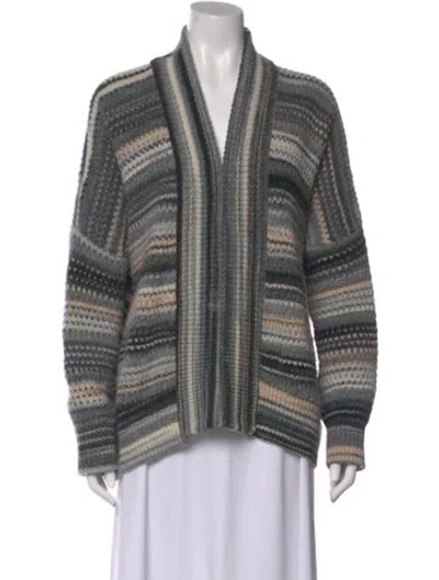 Pre-owned Zadig & Voltaire Wool Striped Sweater In Gray