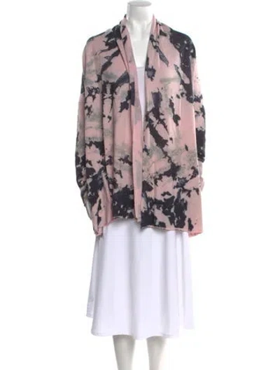 Pre-owned Zadig & Voltaire Wool Tie-dye Print Sweater In Pink