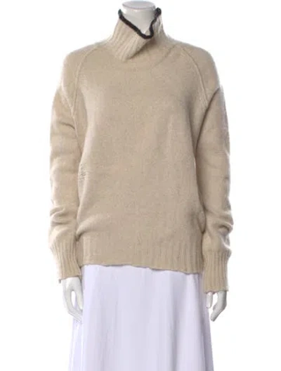 Pre-owned Zadig & Voltaire Wool Turtleneck Sweater In Neutral