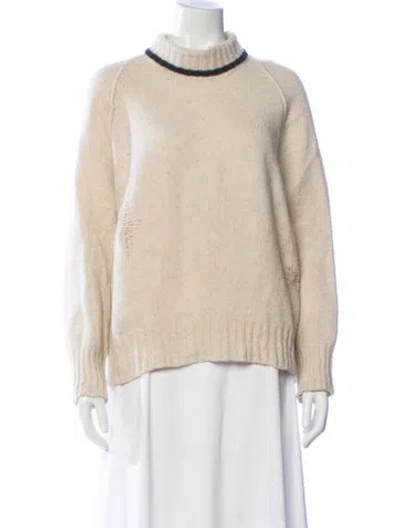 Pre-owned Zadig & Voltaire Wool Turtleneck Sweater In Neutral