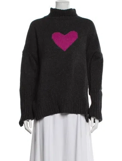 Pre-owned Zadig & Voltaire Wool Turtleneck Sweater W/ Tags In Gray