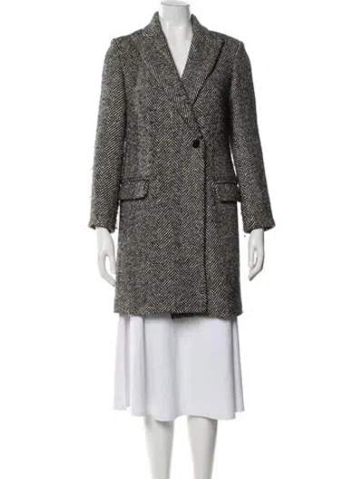 Pre-owned Zadig & Voltaire Wool Tweed Pattern Blazer In Multi