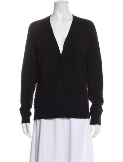 Pre-owned Zadig & Voltaire Wool V-neck Sweater In Black