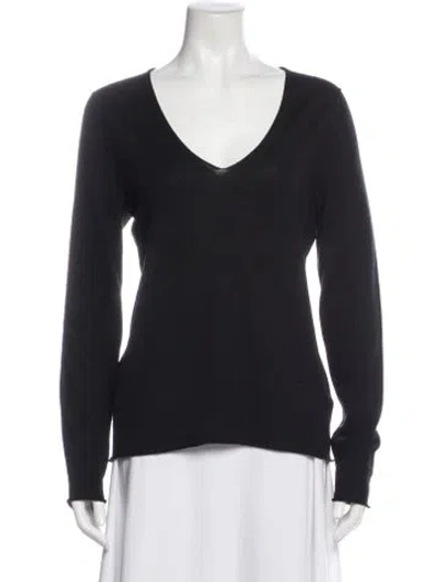 Pre-owned Zadig & Voltaire Wool V-neck Sweater In Black