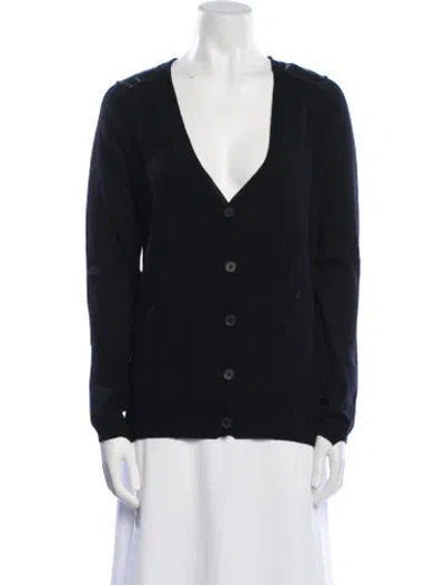 Pre-owned Zadig & Voltaire Wool V-neck Sweater In Blue