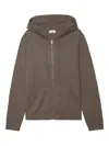 Zadig & Voltaire Clash Lc Patch Western Wool Blend Hoodie In Brown