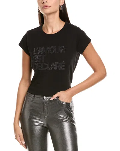 Zadig & Voltaire Woop Amour T-shirt In Black