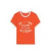 Zadig & Voltaire Woos Ringer Graphic T-shirt In Orange