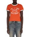 Zadig & Voltaire Woos Ringer Graphic T-shirt In Orange