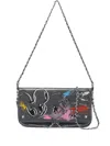 Zadig & Voltaire X Humberto Cruz Rock Humberto Graffiti Shoulder Bag In Gray