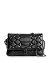Zadig & Voltaire Rocky Xl Mat Scale Bag In Black