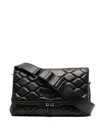 Zadig & Voltaire Xl Rocky Matte Scale Shoulder Bag In Black