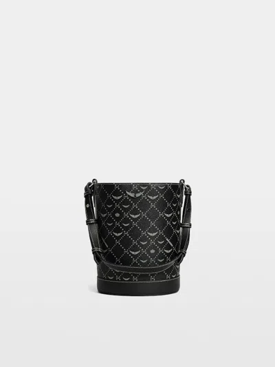 Zadig & Voltaire Z Bucket Monogram Bag In Black