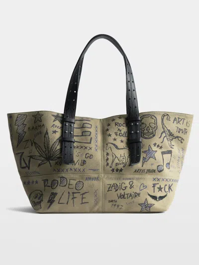 Zadig & Voltaire Z Camp Tote Bag In Black