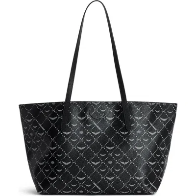 Zadig & Voltaire Z Monogram Shopper Tote Bag In Black