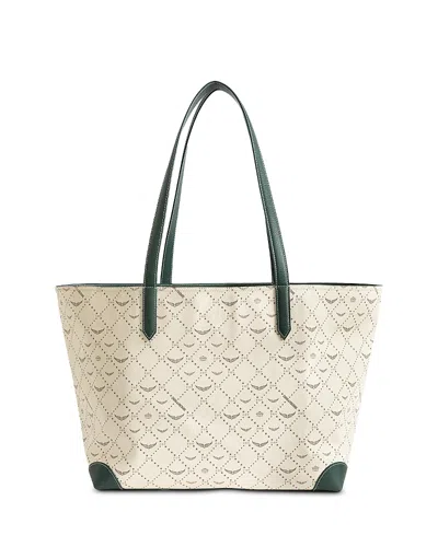 Zadig & Voltaire Z Shopper Extra Large Monogram Coated Canvas Tote In White