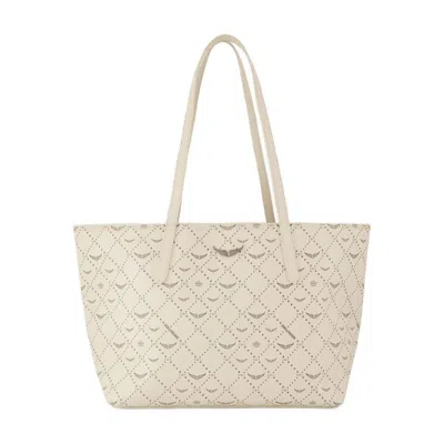 Zadig & Voltaire Zadig&voltaire Z Shopper Monogram Shopper Bag In White