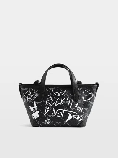 Zadig & Voltaire Z Shopper Nano Rock Tag Bag In Black