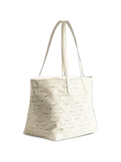 Zadig & Voltaire Womens Z Shopper Coated-canvas Tote Bag Flash In Neutral