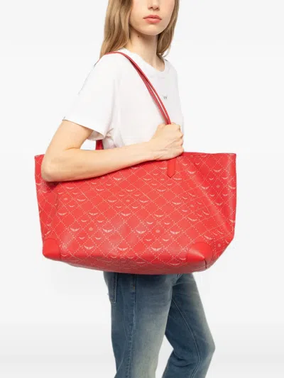 Zadig & Voltaire Z Shopper Xl Monogram Bag In Orange