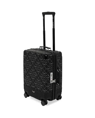 Zadig & Voltaire Z Trolley Cabin Size Roller Suitcase In Black