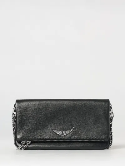 Zadig & Voltaire Zadig &amp; Voltaire Rock Grained Leather Pouch By  In Black